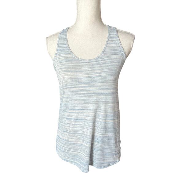 lululemon athletica Tops - Lululemon Essential Tank Top Pleated Heathered blue activewear workout